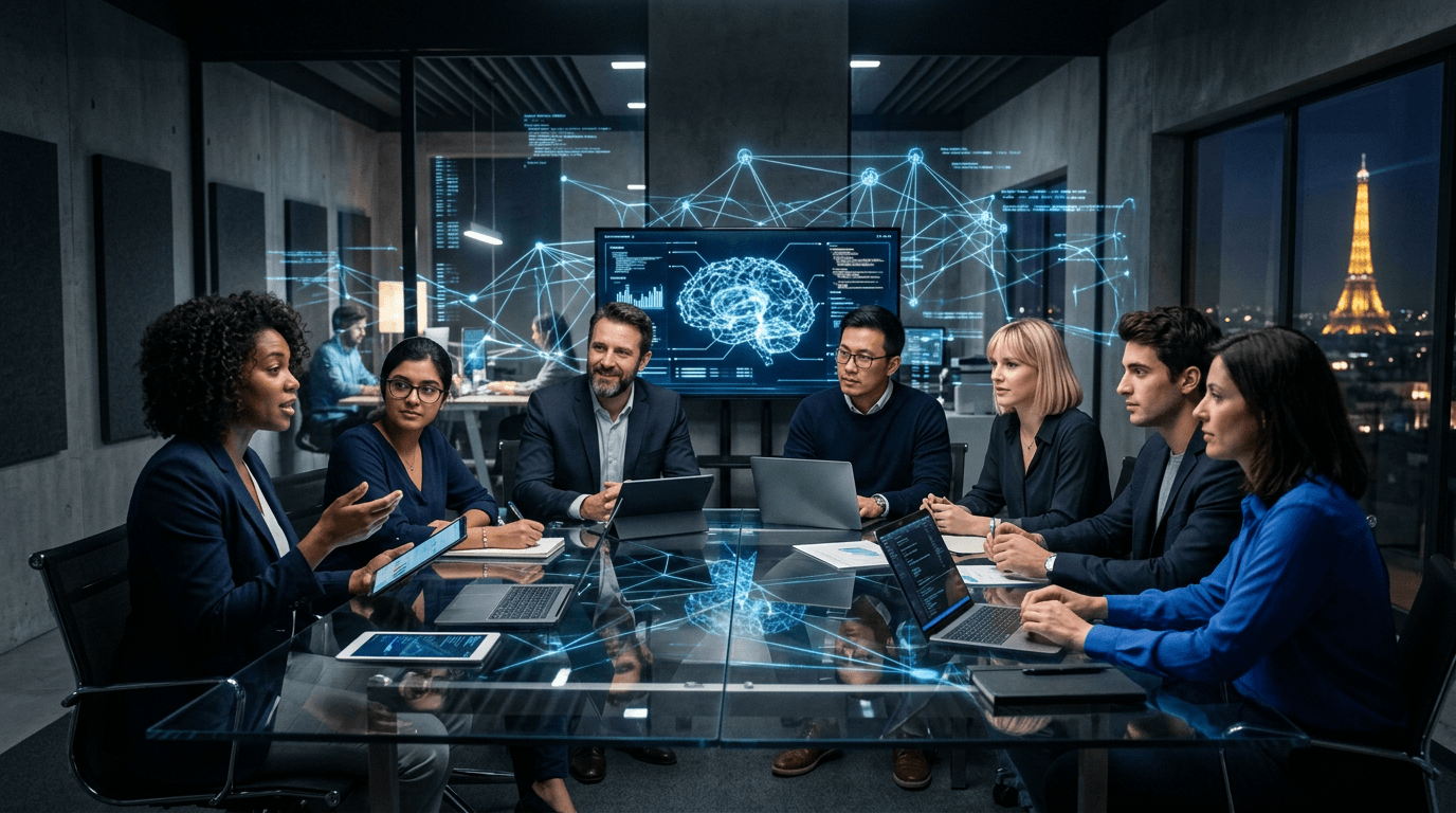 Équipe Sinuxia en atelier produit et technique